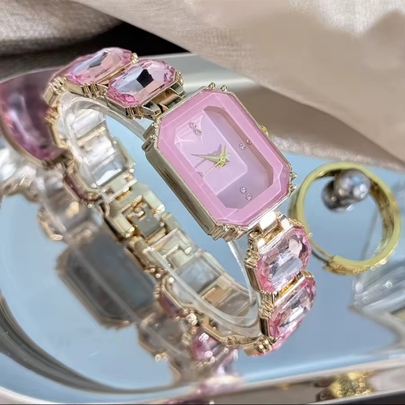 Rose Elegance Gem Timepiece Bracelet Watch main image 4